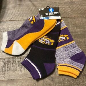 Louisiana State Socks 3 Pair